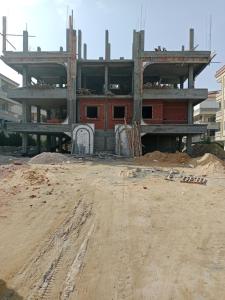 a building under construction on a dirt road at التطبيقيين راس البر in Ras El Bar