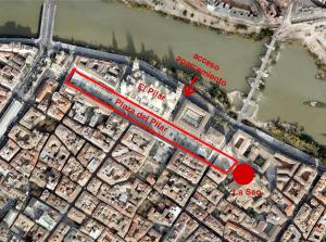 Nespecifikovaný výhled na destinaci Zaragoza nebo výhled na město při pohledu z hotelu