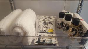 a refrigerator filled with lots of food and drinks at Casa do Pátio in Lisbon