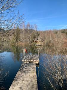 a dock on a body of water at domaine des planesses in Ferdrupt +7 photos