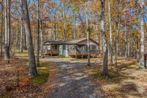 a house in the middle of the woods at Namba Cabin - Feel the Bliss in Morton Grove