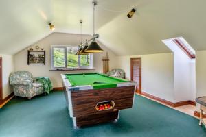 a living room with a pool table in it at 2 Bed in Caersws oc-waa322 in Trefeglwys