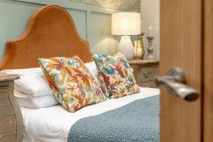a bedroom with a bed with two pillows at 1 Bed in Wycliffe oc-t29946 in Wycliffe