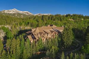 an aerial view of a house in the mountains at Mountain Thunder Lodge, A Vail Resorts Property in Breckenridge