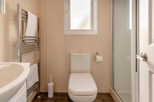 a bathroom with a toilet and a sink and a window at 2 Bed in Sewerby oc-s31941 in Sewerby +18 photos