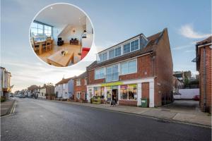 a collage of photos of a street with a building at 1 Bed in Aldeburgh oc-sld in Aldeburgh +5 photos