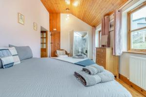 a bedroom with two beds and a window at 5 Bed in Devils Bridge oc-t13712 in Devils Bridge +34 photos