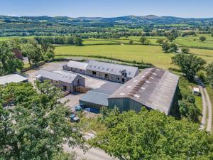 an overhead view of a building in a field at 5 Bed in Llandovery oc-bow323 in Llangadog