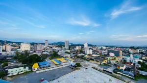 an aerial view of a city with buildings at Vista Residence Old Town in Phuket