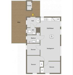 a floor plan of a house at Skutstuga 2 - Gruvbacken Huså in Järpen