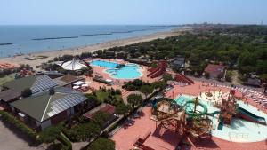 an aerial view of a water park on the beach at Holiday Park Spiaggia e Mare in Porto Garibaldi
