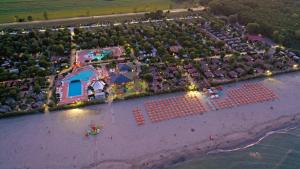 an aerial view of a large park on the beach at Holiday Park Spiaggia e Mare in Porto Garibaldi
