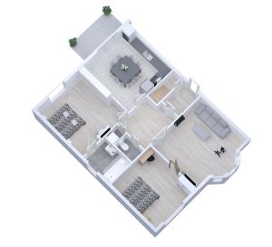an image of a floor plan of a house at La maison des Ducs, terrasse, BBQ, Proche centre in Nevers