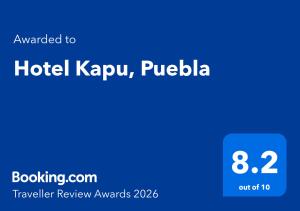 a screenshot of the hotel kappu puglia website at Hotel Kapu, Puebla in Puebla