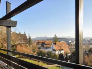 a view from the balcony of a house at Holiday Home mit Pool by Interhome in Nürtingen