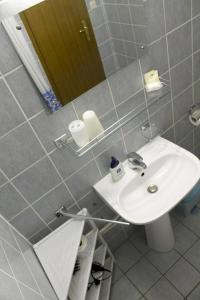 Koupelna v ubytování Domin Osijek
