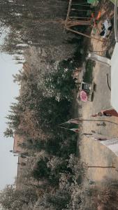 an overhead view of a street with trees on the side of the road at Rez chaussée transformé en t4 au 114 Avenue de juvisy cottages in Juvisy-sur-Orge