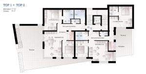 a floor plan of a house at Aparthotel Adrenalin in Kappl +2 photos