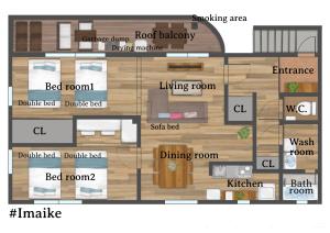 a floor plan of a house at Prosper 6th bldg in Nagoya