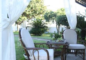 Zahrada ubytování B&B Maison Blanche