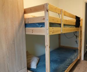 a couple of bunk beds in a room at Madison A in Westende