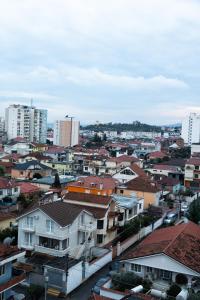 a view of a city with houses and buildings at Luxury Love Suites in Elbasan