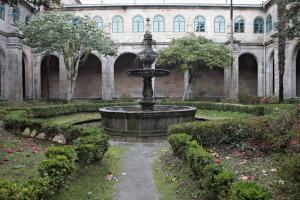 Zahrada ubytování Hospederia Monasterio de Poio