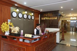Lobby alebo recepcia v ubytovaní Thành Hoàng Châu Hotel