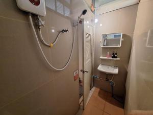 a bathroom with a shower and a sink at Sabai Sabai Bed in Pai +85 photos