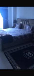 two beds sitting next to each other in a room at Luxury Aparment in Islamabad