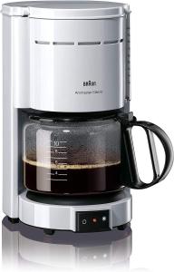 a coffee pot on top of a coffeemaker at blue house in Saint-Pierre