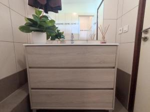 a bathroom with a sink and a mirror at Studio Coquet - Mautara Lodge in Bora Bora +27 photos