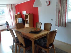 Χώρος καθιστικού στο Ferienwohnung Ortlieb