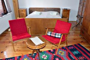 Rúm í herbergi á Apartmani Memory