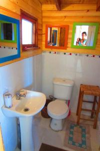 Koupelna v ubytování Pichilemu hermosa vista