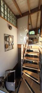 a group of stairs in a room at The Zephyr House -2- in Pyrgos