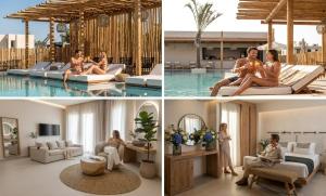 a group of people sitting in a swimming pool at Indigo Suites Collection Adults Only in Hersonissos
