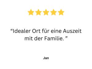 a screenshot of a whisper app with four stars at 360 Grad by teamgeist Apartmenthaus - familienfreundlich - direkt am See mitten im Naturpark - Wassersportaktivitäten vor Ort in Kolberg