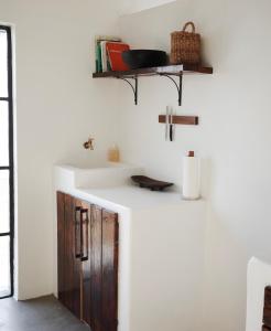 a bathroom with a sink and a counter at Huis Prins in Prince Albert