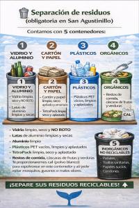 a flyer for a store with containers of food at Departamento con vista al mar, Wifi Starlink y AC en Playa San Agustinillo in San Agustinillo