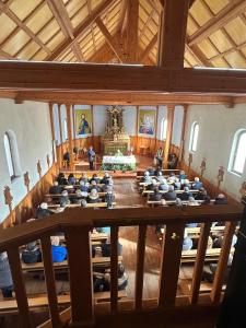 a large room with a large table in the middle at Arnoga Mountain View Resort & SPA in Valdidentro +132 photos