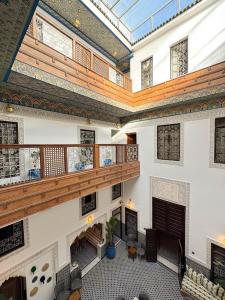 an image of a large room with a ceiling at Riad Azul Fes & SPA in Fez