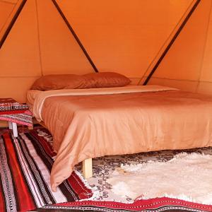 a couple of beds in a tent at Camp ainelseid in Kebili