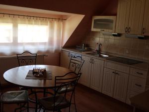 Kuchyň nebo kuchyňský kout v ubytování Apartmány PEMI Potštejn