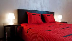 Posteľ alebo postele v izbe v ubytovaní Apartament Perłowy