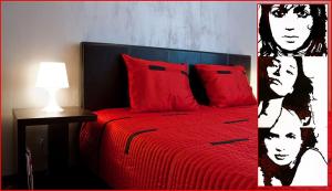 Posteľ alebo postele v izbe v ubytovaní Apartament Perłowy