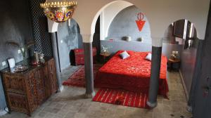 Riad Jardin des Orangers客房内的一张或多张床位