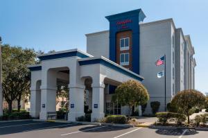 a rendering of the front of a hotel at Hampton Inn Leesburg Tavares in Leesburg