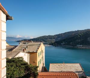 a view of a body of water from a building at Casa Emily in Portovenere