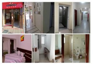 a series of four pictures of a hotel room at Villa Maior Hotel in São Roque +12 photos